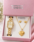 Set para Mujer: Reloj, Collar y Aretes